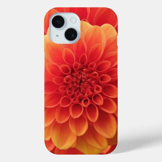 Sinaasappel Dahlia Case-Mate iPhone Case (Achterkant)