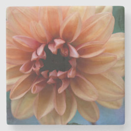 Sinaasappel Dahlia I Stenen Onderzetter