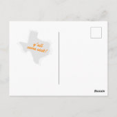 Sinaasappel dat we hebben verplaatst - Dotted Texa Briefkaart (Achterkant)