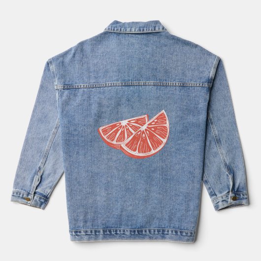 Sinaasappel Denim Jacket (Achterkant)