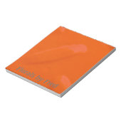 Sinaasappel Diamondplate Notitieblok (Gedraaid)