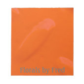 Sinaasappel Diamondplate Notitieblok (Voorkant)