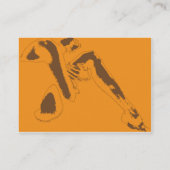 Sinaasappel die Mollig - denken Visitekaartje (Achterkant)