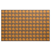 Sinaasappel en bruine mazelbladeren herfst aangepa stof (Yard (91,4 cm))