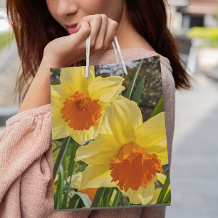 Sinaasappel en geel graan medium cadeauzakje