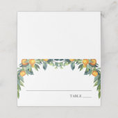 Sinaasappel en groen Naam Plaats Kaarten (Buitenkant ongevouwen)