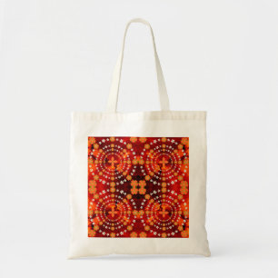 Sinaasappel en groene tuinbloemen kerst Tote Bag