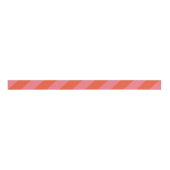 Sinaasappel en koraal roze brede streep grosgrain lint (Voorkant)