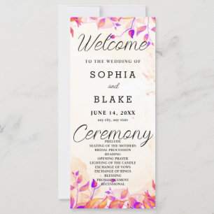 Sinaasappel en Paarse bladeren Sinaasappel bruilof