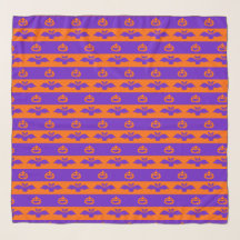 Sinaasappel en Paarse streep met pompoenen