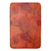 sinaasappel en rood Marmer abstract Badmat (Voorkant Verticaal)