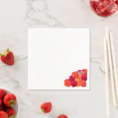 Sinaasappel en roze-bloesems en schittering- Serve Servet (Insitu)