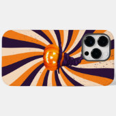 Sinaasappel en Violet Psychedelic Jack-O'-Lantern Case-Mate iPhone Case (Achterkant (horizontaal))