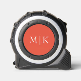Sinaasappel en wit | Modern monogram Rolmaat