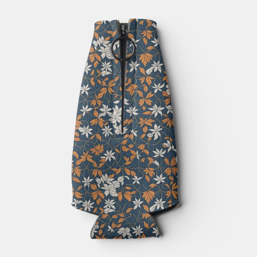 Sinaasappel en witte bladeren, botanisch flesjeskoeler (Achterkant)