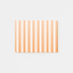Sinaasappel en witte snoepjes strepen post-it® notes