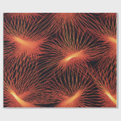 Sinaasappel en zwart cadeaupapier (Vlak)