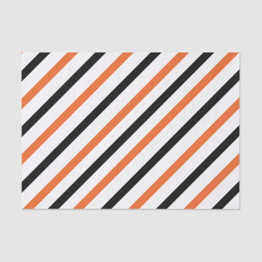 Sinaasappel en zwarte streep tissuepapier (Voorkant)