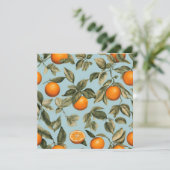  sinaasappel feestdagenkaart (Staand voorkant)