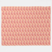 Sinaasappel Fleece Deken (Voorkant (Horizontaal))