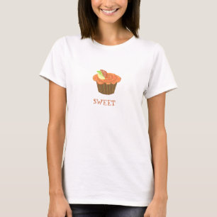 Sinaasappel Fruit Cupcake T-shirt