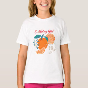 Sinaasappel Fruitige Verjaardag T-shirt