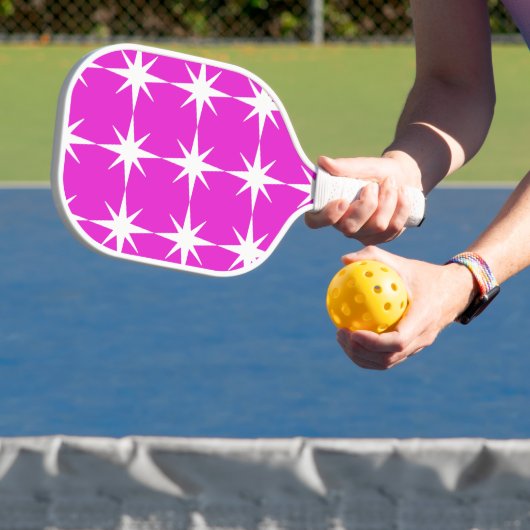 Sinaasappel & Fuchsia - Gepersonaliseerde Pickleba Pickleball Paddle (Insitu)