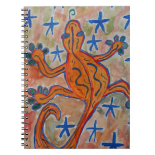 Sinaasappel Gecko Spiral Notitieboek