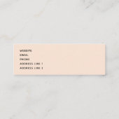 Sinaasappel Geel Grijs Bloemboeket Mini Visitekaartje (Achterkant)