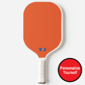 Sinaasappel Gepersonaliseerde Monogrammed Pickleba Pickleball Paddle