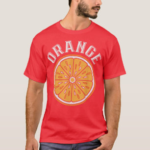 Sinaasappel gesneden citrusvruchten Vegan Vegetar T-shirt