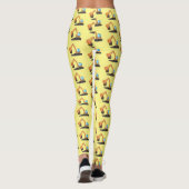 Sinaasappel graafmachine cartoon leggings (Achterkant)