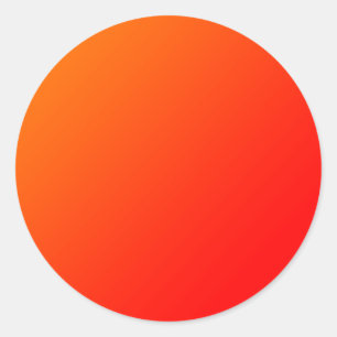 Sinaasappel gradiënt klassieke ronde sticker