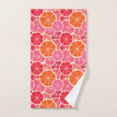 Sinaasappel & Grapefruit Citrusvruchten Patroon Bad Handdoek (Handdoek)