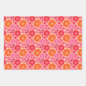 Sinaasappel & Grapefruit Citrusvruchten Patroon Inpakpapier Vel (Voorkant)