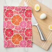 Sinaasappel & Grapefruit Citrusvruchten Patroon Theedoek (Quarter Fold)