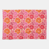 Sinaasappel & Grapefruit Citrusvruchten Patroon Theedoek (Horizontaal)