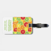 Sinaasappel, grapefruit, Limoen en leemon | Foto t Bagagelabel (Achterkant horizontaal)