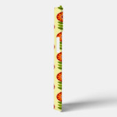 Sinaasappel, groen en geel retro bloempatroon Case-Mate iPhone case (Achterkant / Rechts)