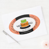 Sinaasappel Groene Taart Bakkerij Product Sticker (Envelop)