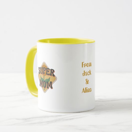 Sinaasappel Groovy  Moederdag KoffieMok Mok (Voorkant links)