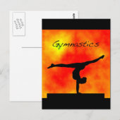 Sinaasappel Gymnastiek Briefkaart (Voorkant / Achterkant)