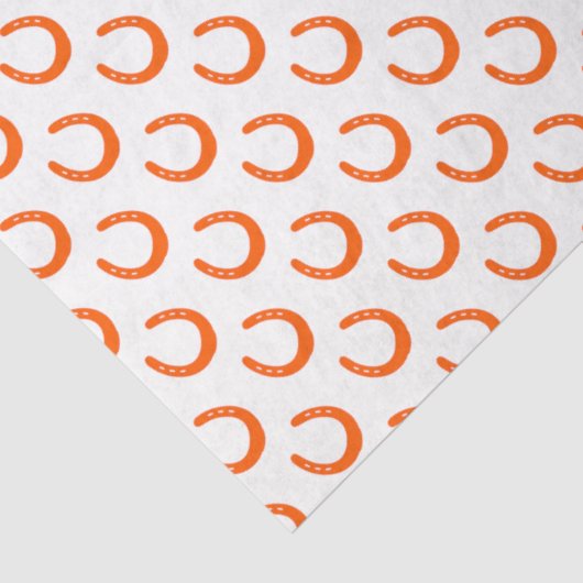 Sinaasappel Hoefijzer Silhouet Modern Horses Schuu Tissuepapier (Detail)