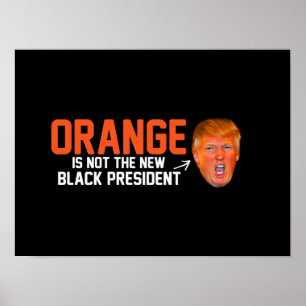 Sinaasappel is niet het nieuwe zwarte President -  Poster