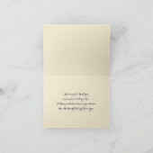 Sinaasappel, Ivoor, Paars Bedankkaart (Binnen)