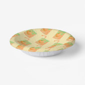 Sinaasappel Juice Box Pattern Papieren Kommen (Gebogen)