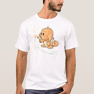 Sinaasappel Kacheek die een deegelion wenst T-shirt