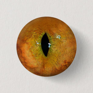 Sinaasappel Kat Oog Ronde Button 3,2 Cm