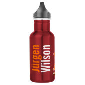 Sinaasappel kinder drinken flesje waterfles  (Links)