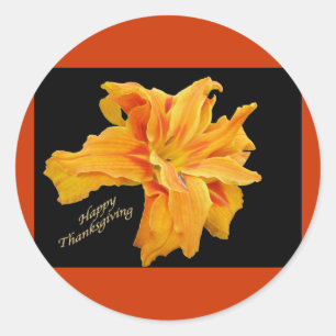 Sinaasappel Lily Thanksgiving Stickers